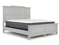 Mor Furniture Willowbrook Panel Bed In Pebble, Queen