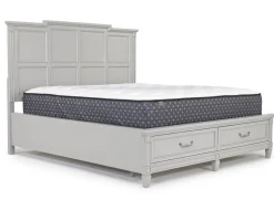Mor Furniture Willowbrook Panel Bed In Pebble, Queen