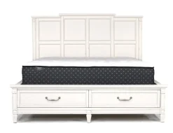 Mor Furniture Willowbrook Panel Bed In Pebble, Queen