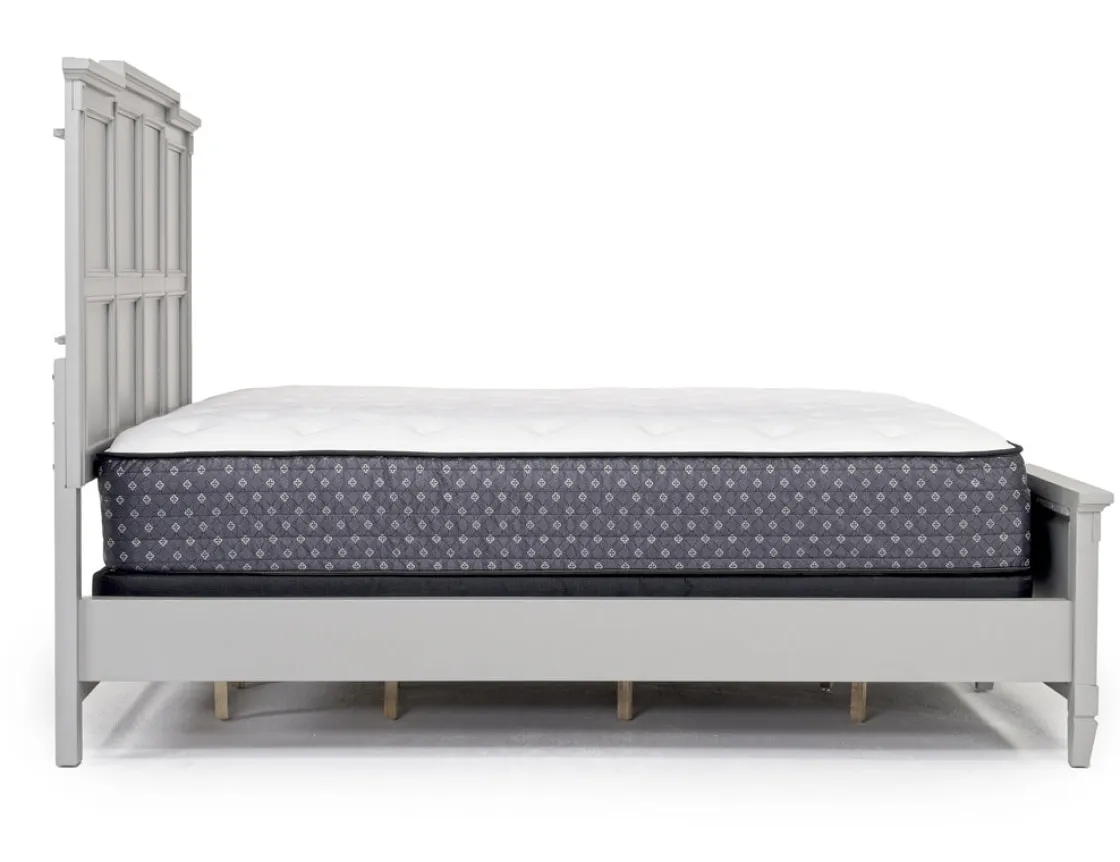Mor Furniture Willowbrook Panel Bed In Pebble, Queen