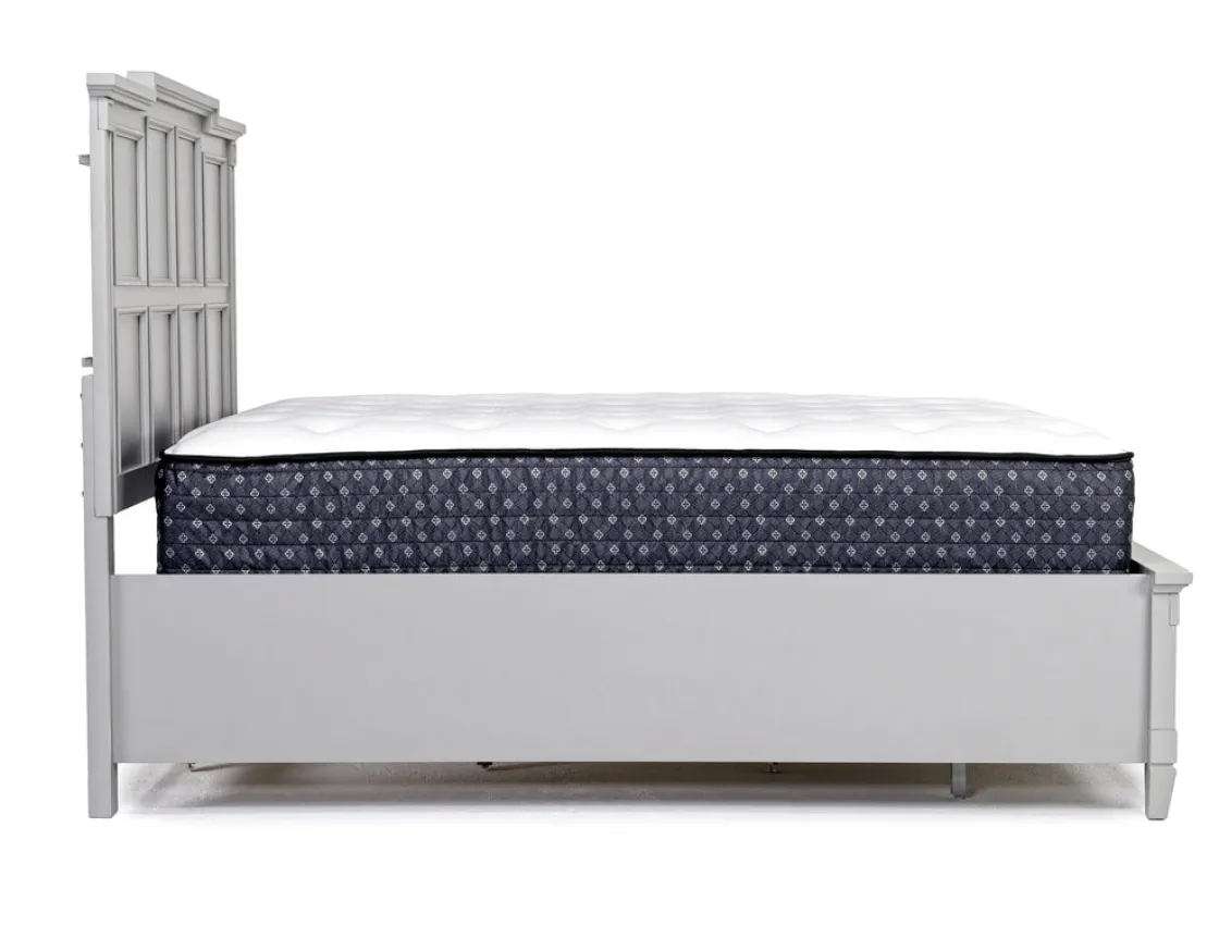 Mor Furniture Willowbrook Panel Bed In Pebble, Queen