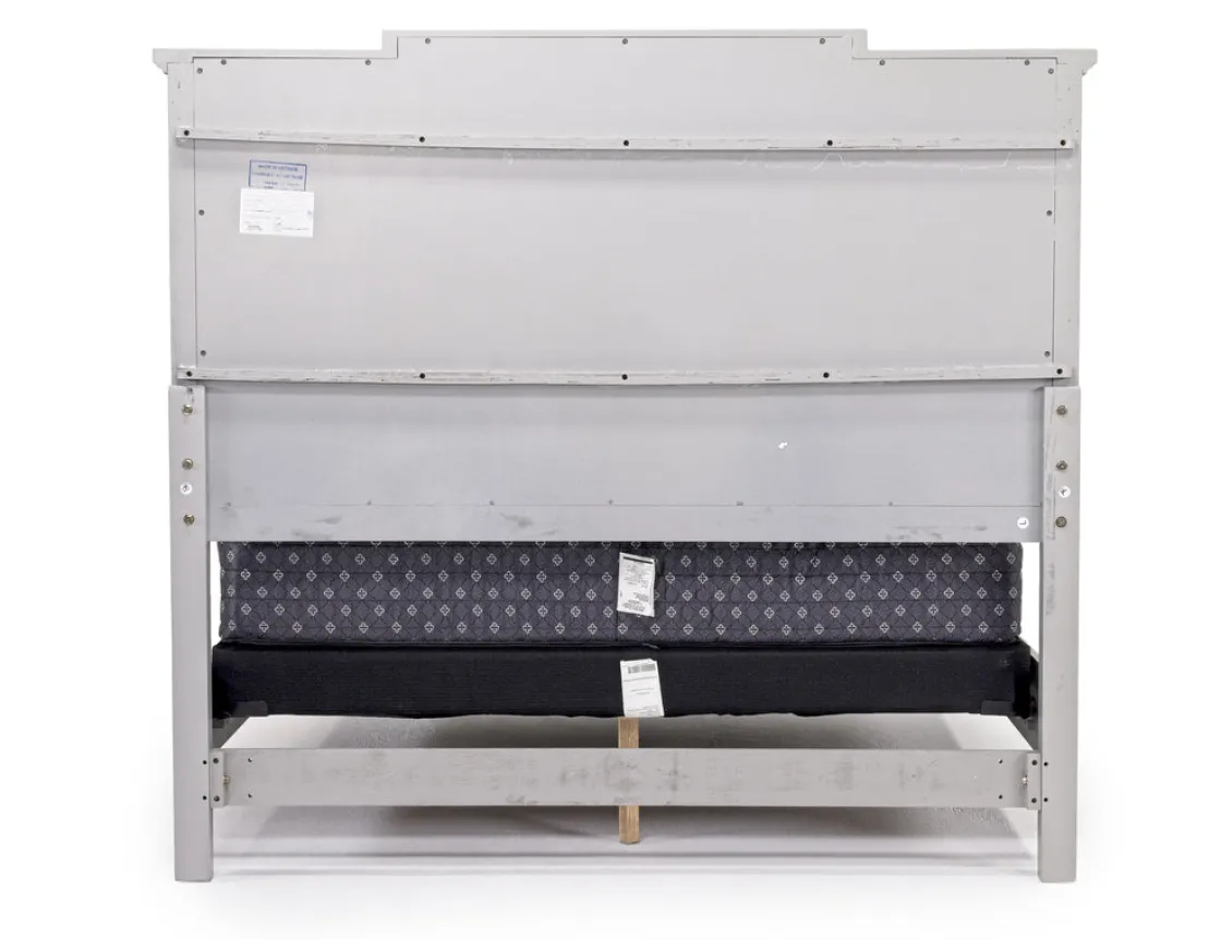 Mor Furniture Willowbrook Panel Bed In Pebble, Queen