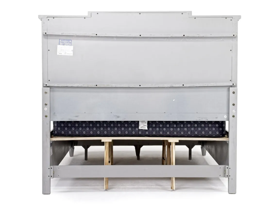 Mor Furniture Willowbrook Panel Bed In Pebble, Queen