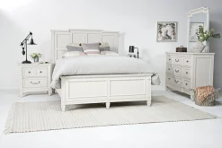 Mor Furniture Willowbrook Panel Bed In Pebble, Queen