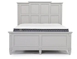 Mor Furniture Willowbrook Panel Bed In Pebble, Queen