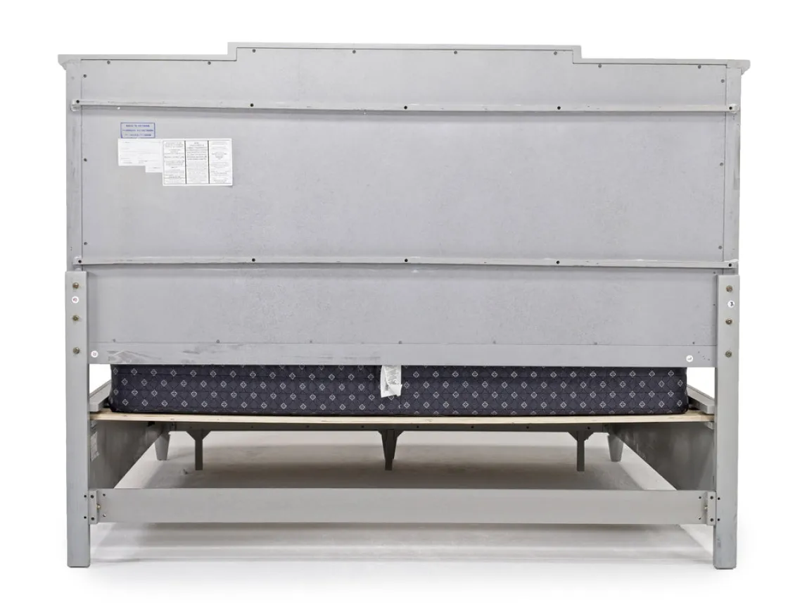 Mor Furniture Willowbrook Panel Wall Bed In Pebble, Queen