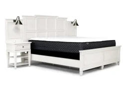 Mor Furniture Willowbrook Panel Wall Bed In Pebble, Queen