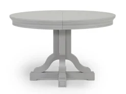 Mor Furniture Willowbrook Round Dining Table & 4 Chairs In Pebble, Slat