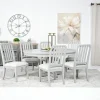 Mor Furniture Willowbrook Round Dining Table & 6 Chairs In Pebble
