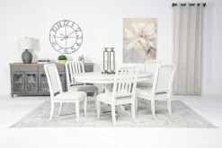 Mor Furniture Willowbrook Side Chair In Pebble, Upholstered