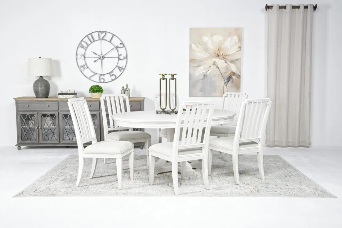 Mor Furniture Willowbrook Side Chair In Pebble, Upholstered
