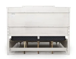 Mor Furniture Willowbrook Upholstered Panel Bed In Pebble, Queen