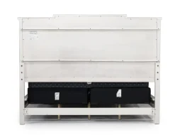 Mor Furniture Willowbrook Upholstered Panel Bed In Pebble, Queen