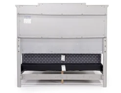 Mor Furniture Willowbrook Upholstered Panel Bed In Pebble, Queen