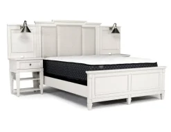 Mor Furniture Willowbrook Upholstered Wall Bed In Pebble, Queen