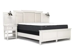 Mor Furniture Willowbrook Upholstered Wall Bed In Pebble, Queen