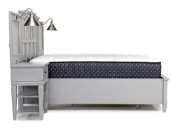 Mor Furniture Willowbrook Upholstered Wall Bed In Pebble, Queen