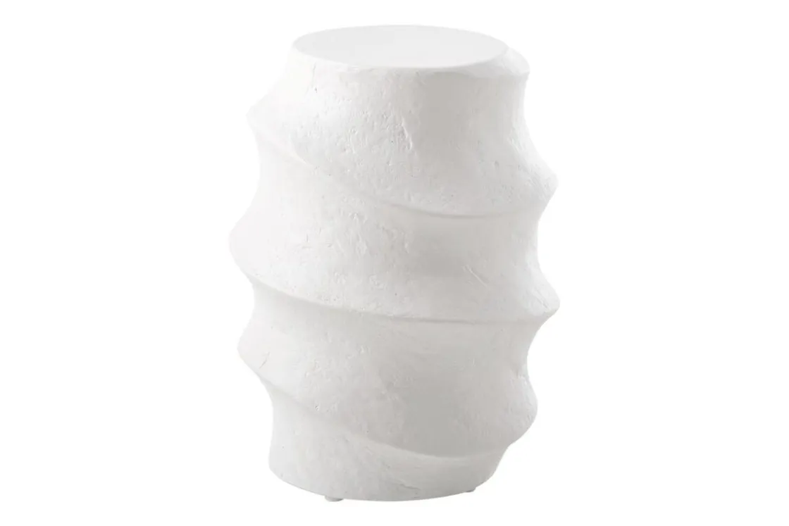 Mor Furniture Winded Outdoor Round Accent Table In White