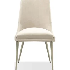 Mor Furniture Winston Round Dining Table & 2 Stools In White/Cream