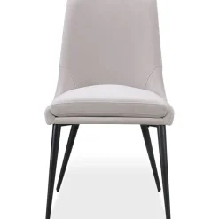 Mor Furniture Winston Round Dining Table & 4 Chairs In Black/Ash Gray