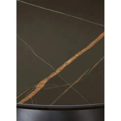 Mor Furniture Winston Round Dining Table In Black Sintered Stone