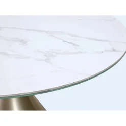 Mor Furniture Winston Round Dining Table In Black Sintered Stone