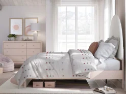 Kids Mor Furniture Wistenpine Panel Bed In Blush, Twin