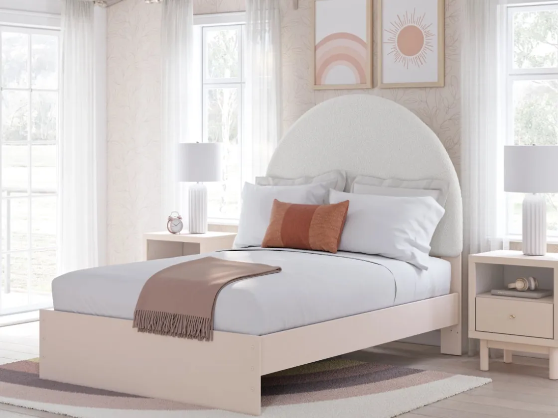 Kids Mor Furniture Wistenpine Panel Bed W/ Storage In Blush, Twin