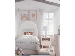 Kids Mor Furniture Wistenpine Panel Bed W/ Storage In Blush, Twin