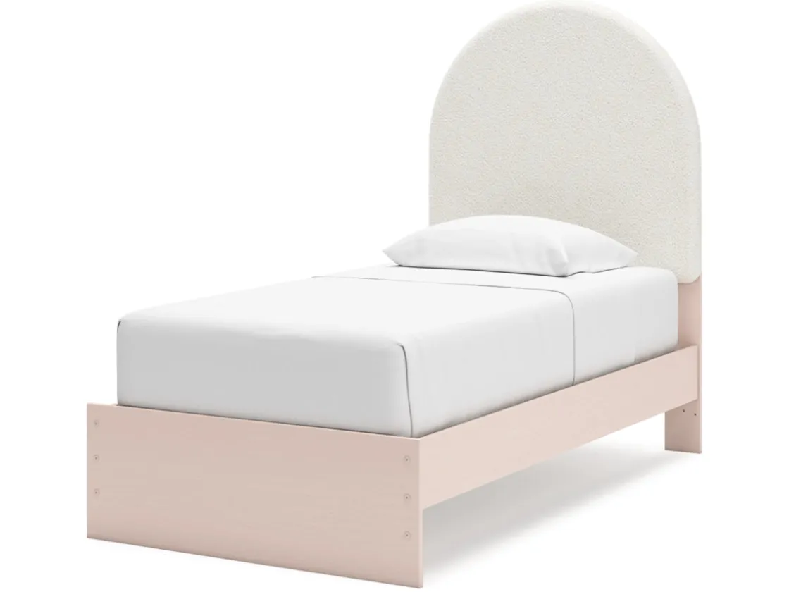 Kids Mor Furniture Wistenpine Panel Bed W/ Storage In Blush, Twin