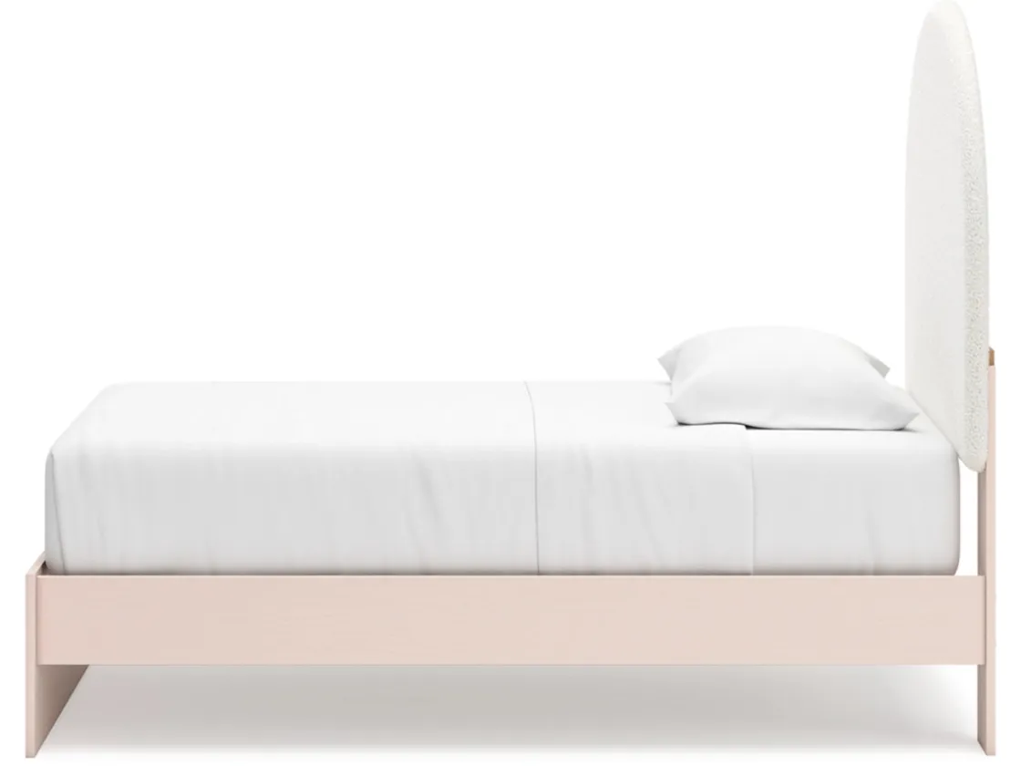 Kids Mor Furniture Wistenpine Panel Bed W/ Storage In Blush, Twin