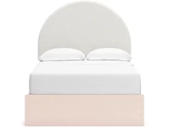Kids Mor Furniture Wistenpine Panel Bed W/ Storage, Dresser, Mirror & Nightstand In Blush, Twin