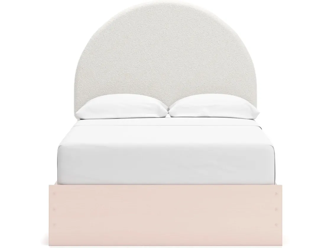 Kids Mor Furniture Wistenpine Panel Bed W/ Storage, Dresser, Mirror & Nightstand In Blush, Twin