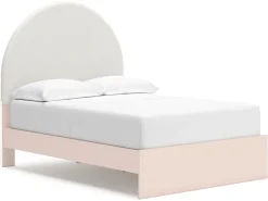 Kids Mor Furniture Wistenpine Panel Bed W/ Storage, Dresser, Mirror & Nightstand In Blush, Twin