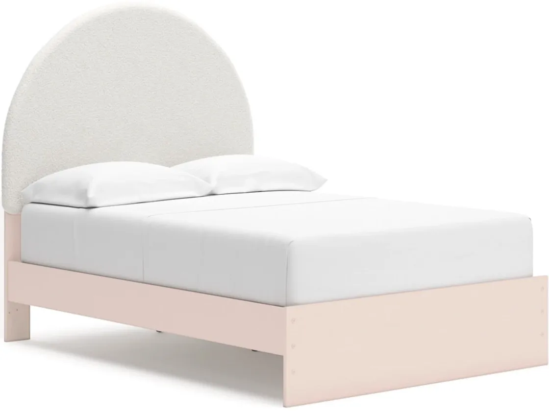 Kids Mor Furniture Wistenpine Panel Bed W/ Storage, Dresser, Mirror & Nightstand In Blush, Twin