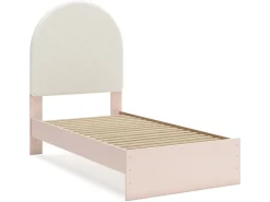 Kids Mor Furniture Wistenpine Panel Bed W/ Storage, Dresser, Mirror & Nightstand In Blush, Twin