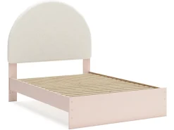 Kids Mor Furniture Wistenpine Panel Bed W/ Storage, Dresser, Mirror & Nightstand In Blush, Twin