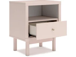 Kids Mor Furniture Wistenpine Panel Bed W/ Storage, Dresser, Mirror & Nightstand In Blush, Twin