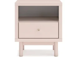 Kids Mor Furniture Wistenpine Panel Bed W/ Storage, Dresser, Mirror & Nightstand In Blush, Twin