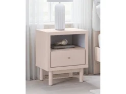 Kids Mor Furniture Wistenpine Panel Bed W/ Storage, Dresser, Mirror & Nightstand In Blush, Twin