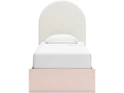Kids Mor Furniture Wistenpine Panel Bed W/ Storage, Dresser, Mirror & Nightstand In Blush, Twin