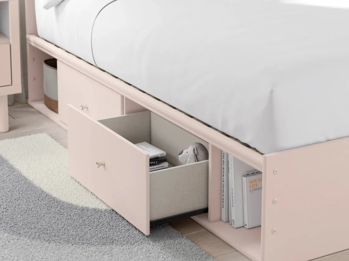 Kids Mor Furniture Wistenpine Storage Bed In Blush, Twin
