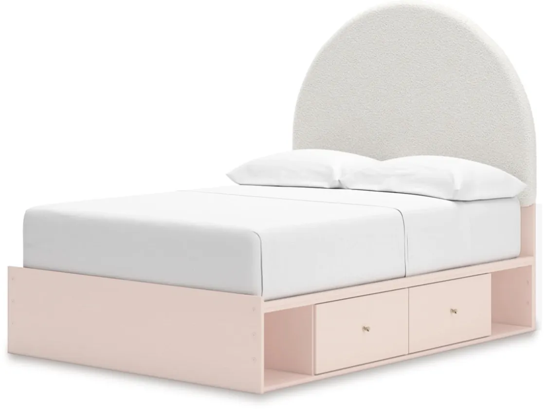 Kids Mor Furniture Wistenpine Storage Bed In Blush, Twin