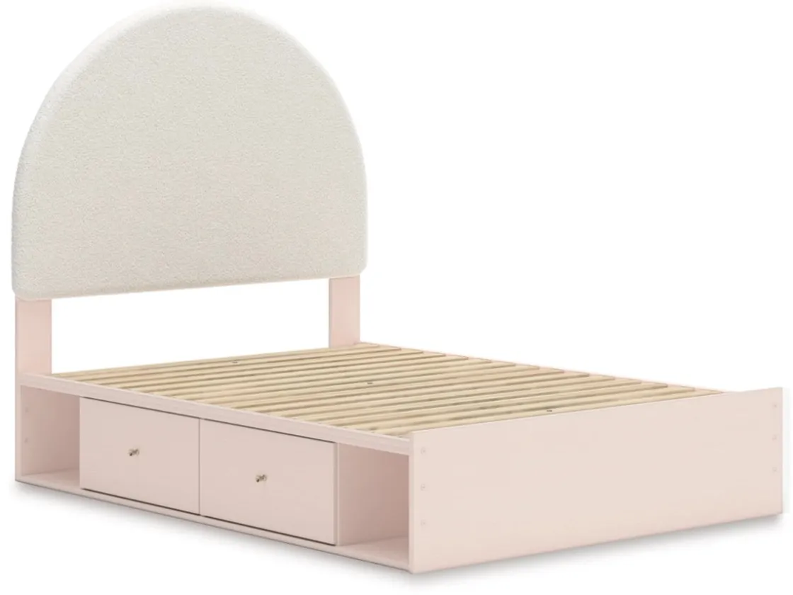 Kids Mor Furniture Wistenpine Storage Bed In Blush, Twin