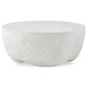 Mor Furniture Wright Outdoor Round Coffee Table In White
