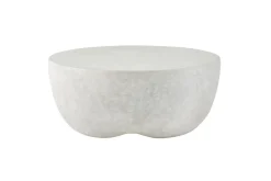 Mor Furniture Wright Outdoor Round Coffee Table In White