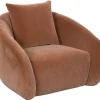 Mor Furniture Yahya Swivel Chair In Sienna