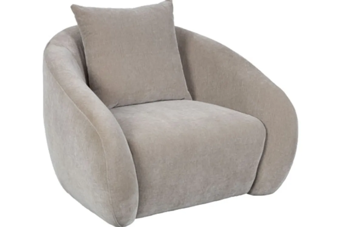 Mor Furniture Yahya Swivel Chair In Sienna