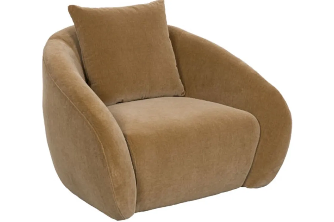 Mor Furniture Yahya Swivel Chair In Sienna