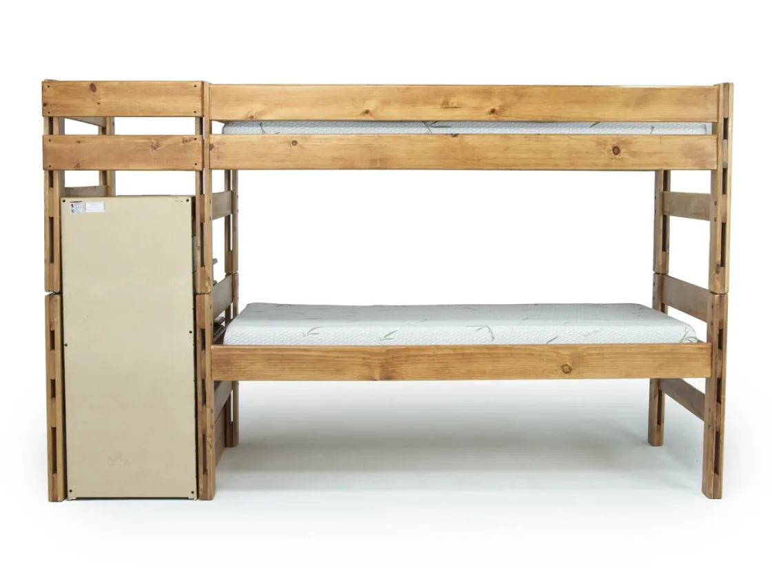 Kids Mor Furniture Young Pioneer Bunk Bed In Natural, Twin